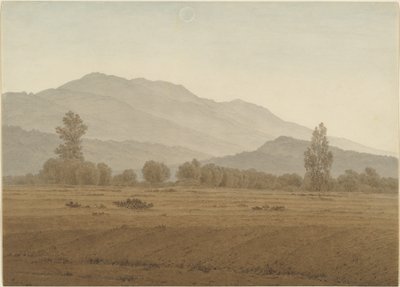 New Moon above the Riesengebirge Mountains by Caspar David Friedrich