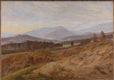 Riesengebirge Landscape by Caspar David Friedrich