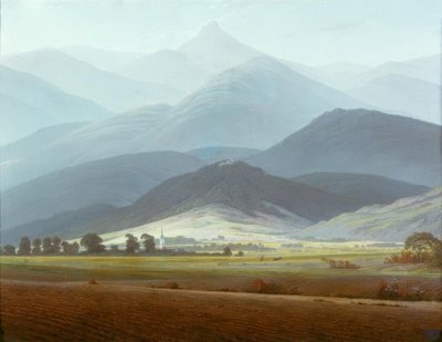 Giant Mountains Landscape by Caspar David Friedrich