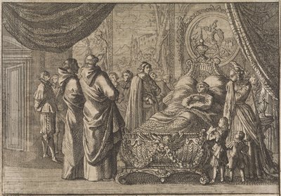 Deathbed of Louis XIII, 1643 by Caspar Luyken (attributed to)