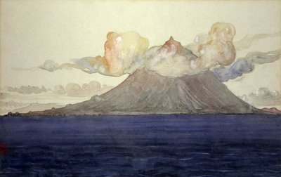 Mt. Pico, Azores Islands, 1905 by Cass Gilbert