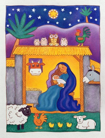 A Farmyard Nativity by Cathy Baxter