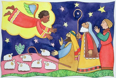 Annunciation to the Shepherds by Cathy Baxter