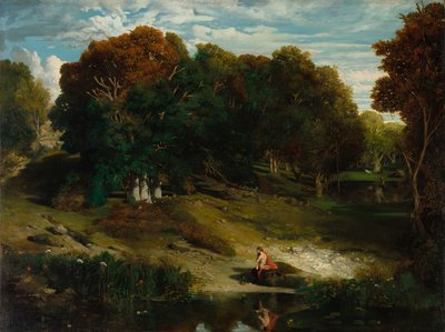In the Forest by Celestin Francois Nanteuil