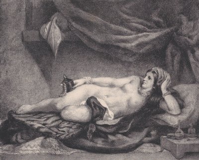 The Odalisque by Charles Alexandre Debacq