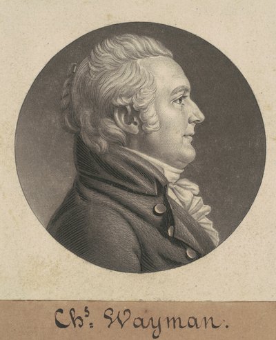 Charles Wayman by Charles B. J. Févret de Saint Mémin