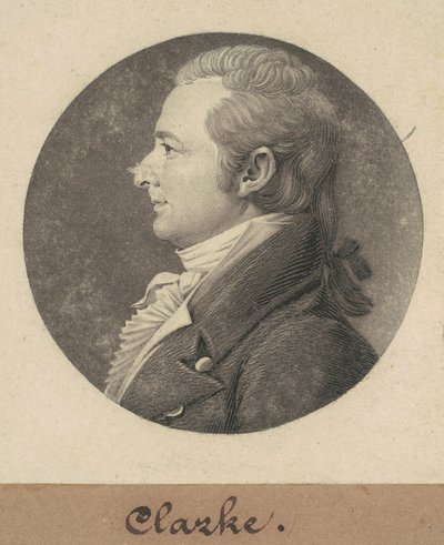 John Clarke by Charles B. J. Févret de Saint Mémin