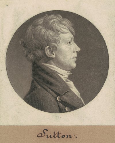 John Sutton by Charles B. J. Févret de Saint Mémin