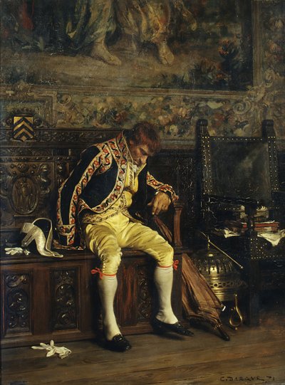 A Footman Sleeping by Charles Bargue