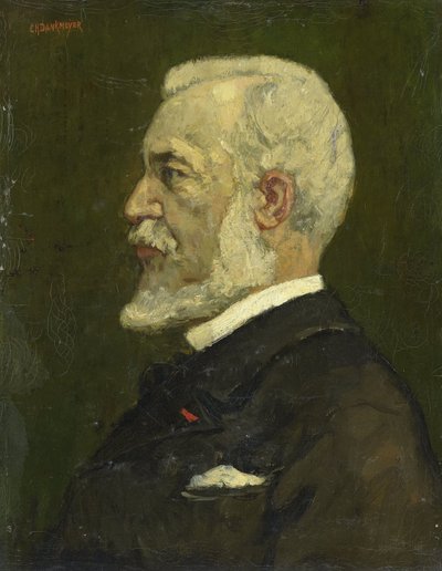 Johannes Bosboom, Painter by Charles Dankmeijer (signed by artist)