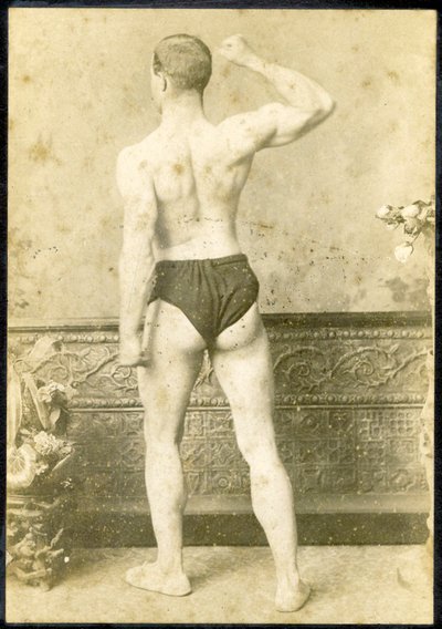 Portrait of a strongman by Charles Eisenmann