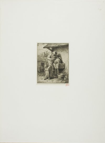 The Knife-Grinder by Charles Emile Jacque
