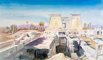 Karnak, Egypt, 1863 by Charles Émile de Tournemine