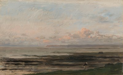 The Sea at Low Tide by Charles Francois Daubigny