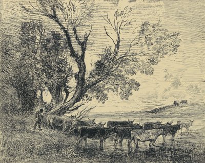 The Ford by Charles Francois Daubigny