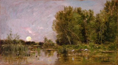 Moonrise, 1877 by Charles Francois Daubigny