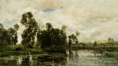The Edge of the Pond by Charles Francois Daubigny