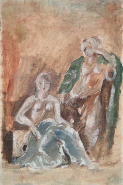 Two Figures by Charles Georges Dufresne