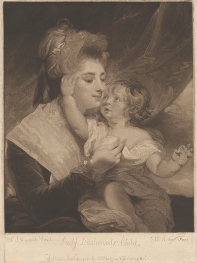 Lady Dashwood & Child by Charles Howard Hodges