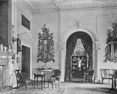 Chippendale Mirrors--White Drawing Room by Charles Latham