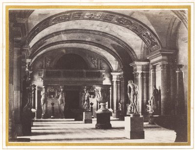 Hall of the Caryatids, at the Louvre Museum by Charles Marville