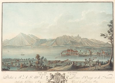 View of Schadau by Charles Melchior Descourtis