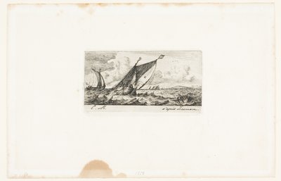 Haarlem Boats in Amsterdam by Charles Meryon