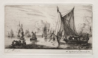 South Sea Fishers by Charles Meryon