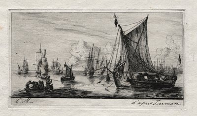 South Sea Fishers by Charles Meryon