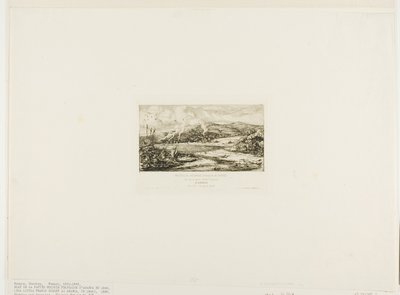 The Little French Colony at Akaroa, 1845 by Charles Meryon