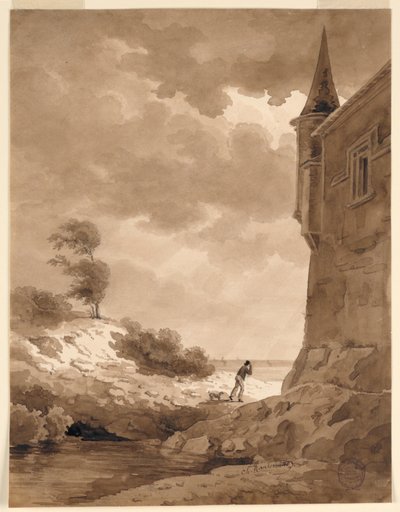 On the Seashore by Charles Nicolas Ransonnette