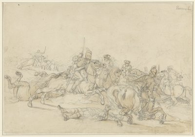 Cavalry Battle by Charles Parrocel