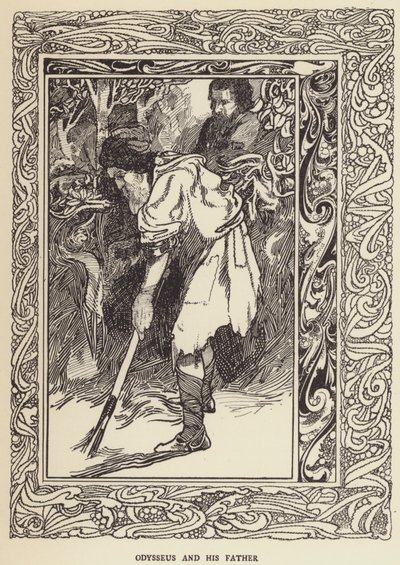 Odysseus and his father by Sir John Charles Robinson