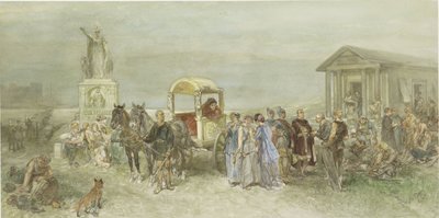 Marketplace with Romans and Batavians by Charles Rochussen