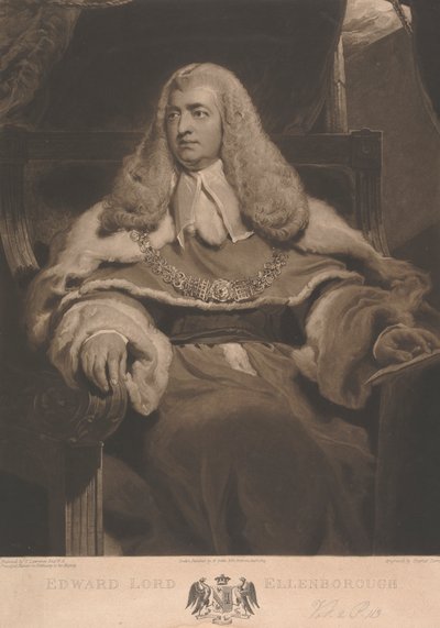 Edward Law, 1st Baron Ellenborough by Charles Turner