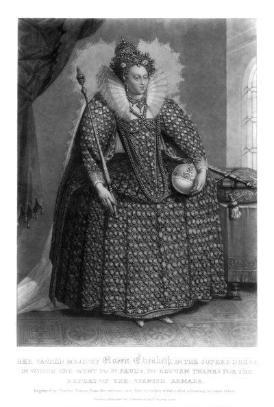 Queen Elizabeth I, 1816 by Charles Turner