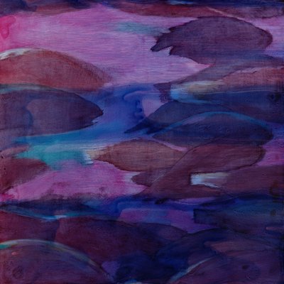 Purple Parrots VI by Charlotte Johnstone