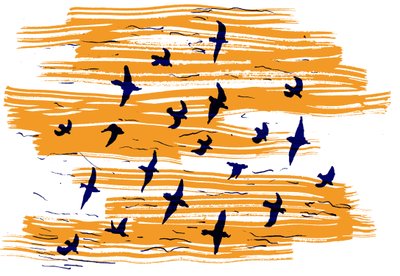 Birds Flying, 2020 by Charlotte Orr
