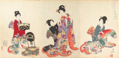 Chiyoda Castle Album of Women, 1895 by Chikanobu Yoshu