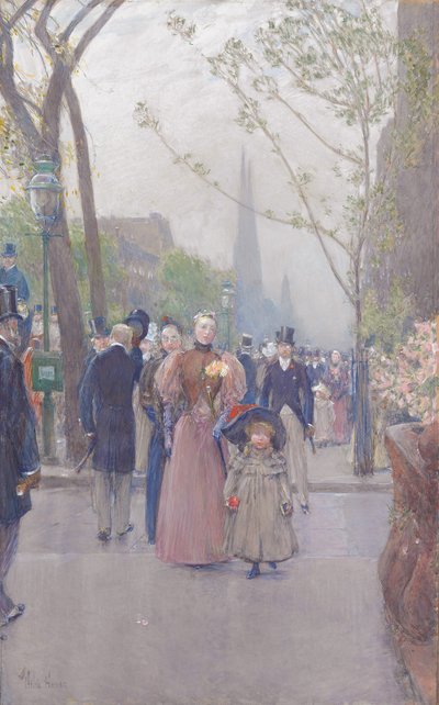 Fifth Avenue by Childe Frederick Hassam