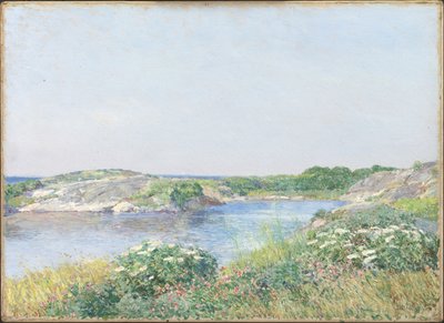 The Little Pond, Appledore by Childe Frederick Hassam