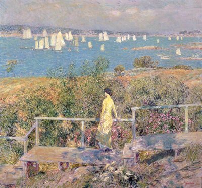 Yachts, Gloucester by Childe Frederick Hassam