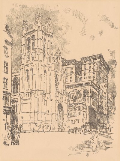 St. Thomas, New York by Childe Hassam