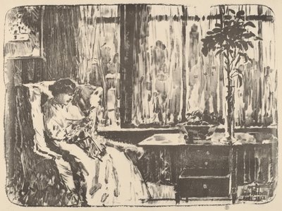 The Broad Curtain by Childe Hassam