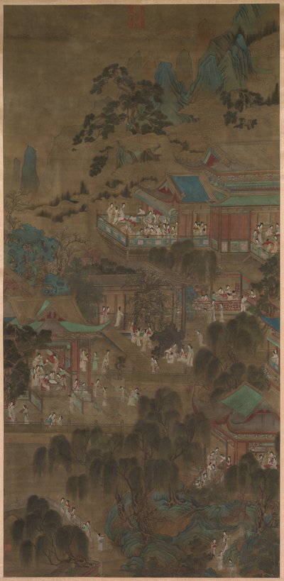 Court Ladies in the Imperial Palace by China, Yuan dynasty