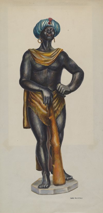Slave Advertising Figure by Chris Makrenos