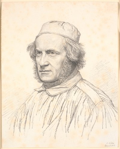 Portrait of H.W. Bissen (1798-1868) by Christen Købke