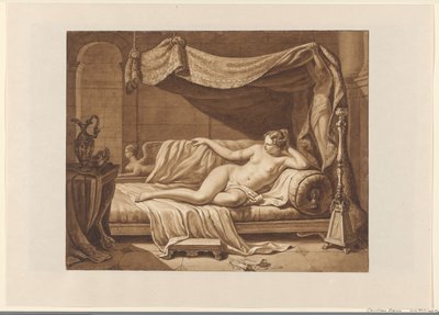 Female Nude in a Classicist Interior by Christiaan Kramm