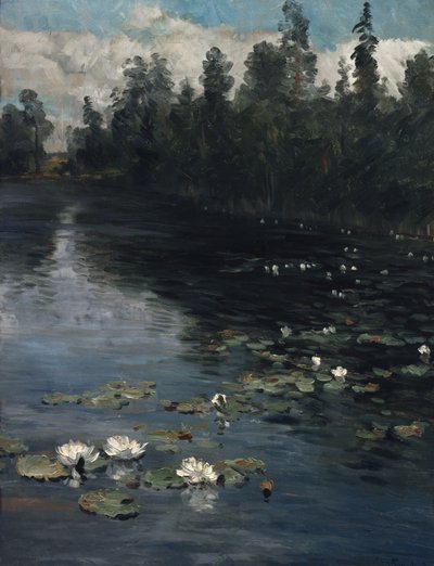 Water lilies by Christian Eriksen Skredsvig