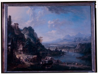 Rhine Landscape by Christian Georg the Elder Schuetz